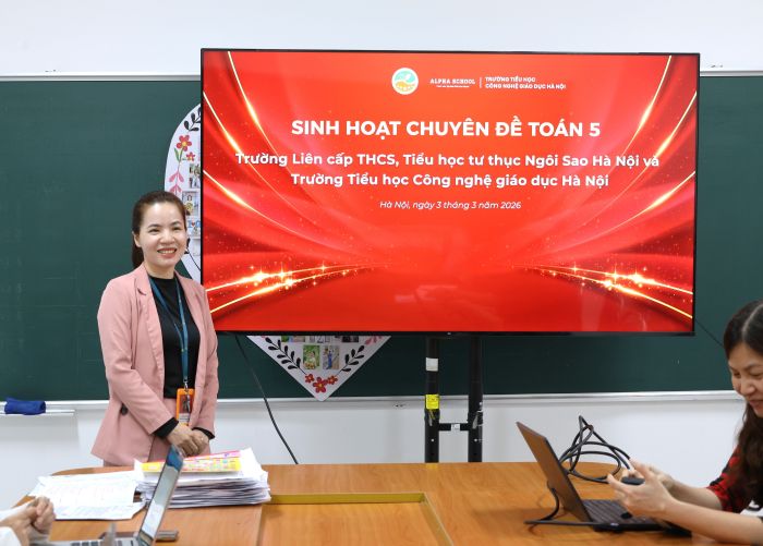 SINH HOẠT CHUYÊN ĐỀ TOÁN 5 ALPHA CGD – NGÔI SAO HÀ NỘI: KẾT NỐI ĐỂ NÂNG CAO CHẤT LƯỢNG ĐẦU RA HỌC SINH KHỐI 5