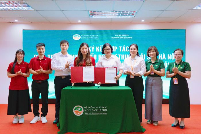 KÝ KẾT THỎA THUẬN HỢP TÁC GIỮA TRƯỜNG LIÊN CẤP TIỂU HỌC & THCS NGÔI SAO HÀ NỘI VÀ TRƯỜNG TIỂU HỌC CÔNG NGHỆ GIÁO DỤC HÀ NỘI