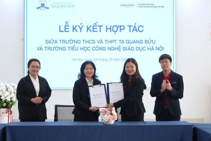 LỄ KÝ KẾT HỢP TÁC GIỮA CGD VÀ TRƯỜNG THCS VÀ THPT TẠ QUANG BỬU - ĐỒNG HÀNH KIẾN TẠO HÀNH TRÌNH CHUYỂN CẤP VỮNG VÀNG CHO HỌC SINH