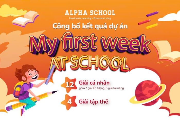 CHÚC MỪNG NHỮNG GƯƠNG MẶT TOẢ SÁNG TẠI DỰ ÁN “MY FIRST WEEK AT SCHOOL”